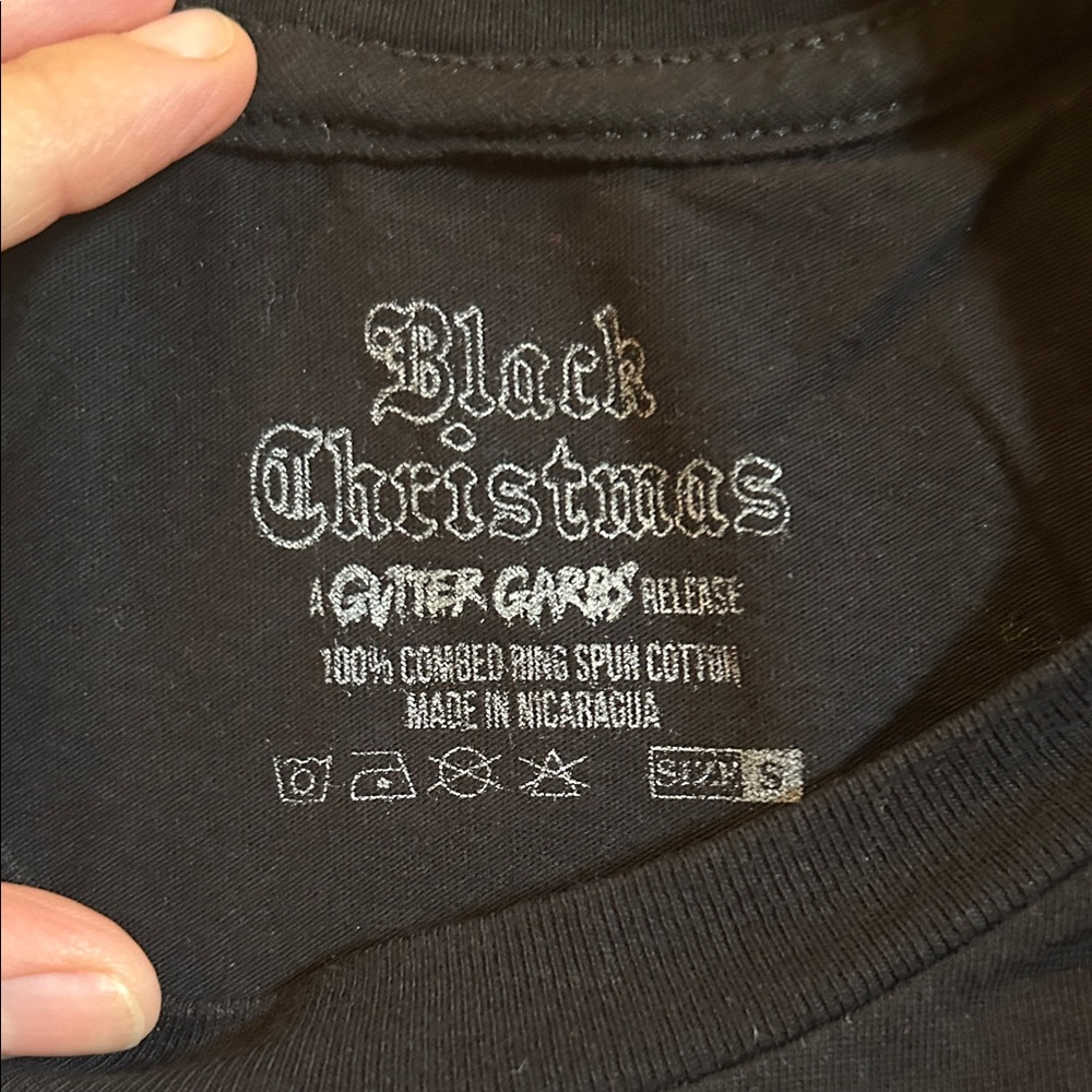 Gutter Garbs Black Christmas Graphic Unisex T-Shirt - Size Small, NWOT - Picture 2 of 8